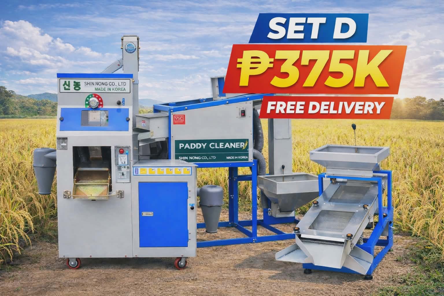 set d of shin nong rice mill machines set d of shin nong rice mill machines