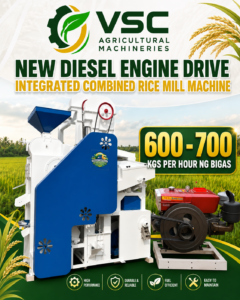 Diesed Engine  Drive Integrated Combined Rice Mill Machine 