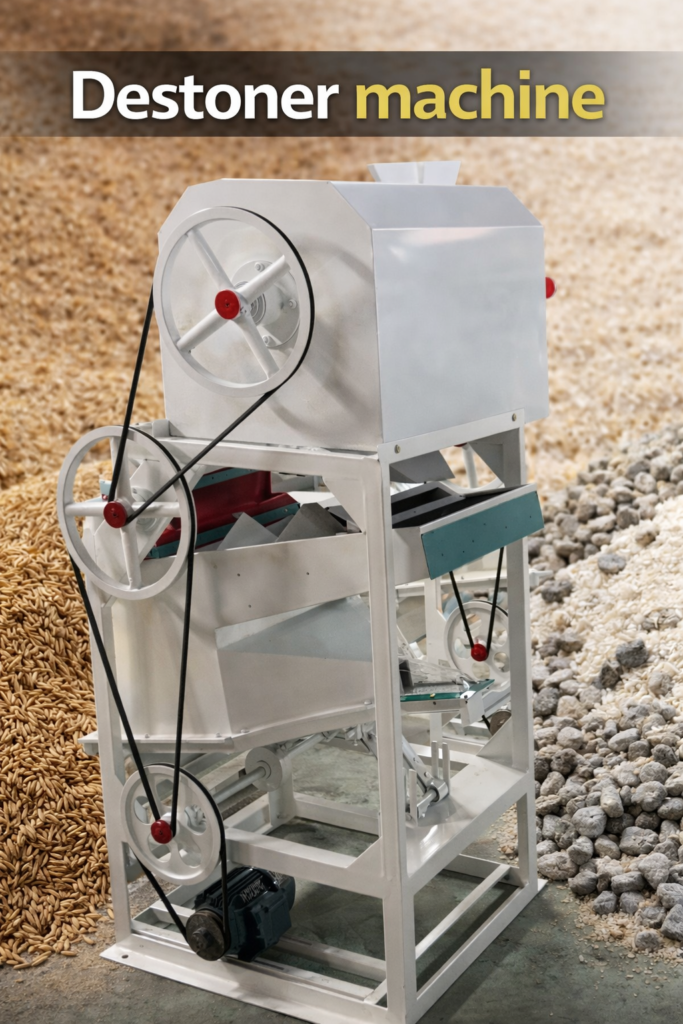 Agricultural Machineries destoner machine with rice piles
