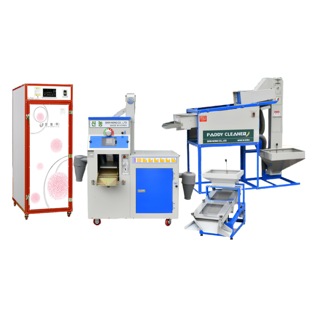 package combo sn300r + palay pre cleaner + rice sorting machine + dehydrator machine